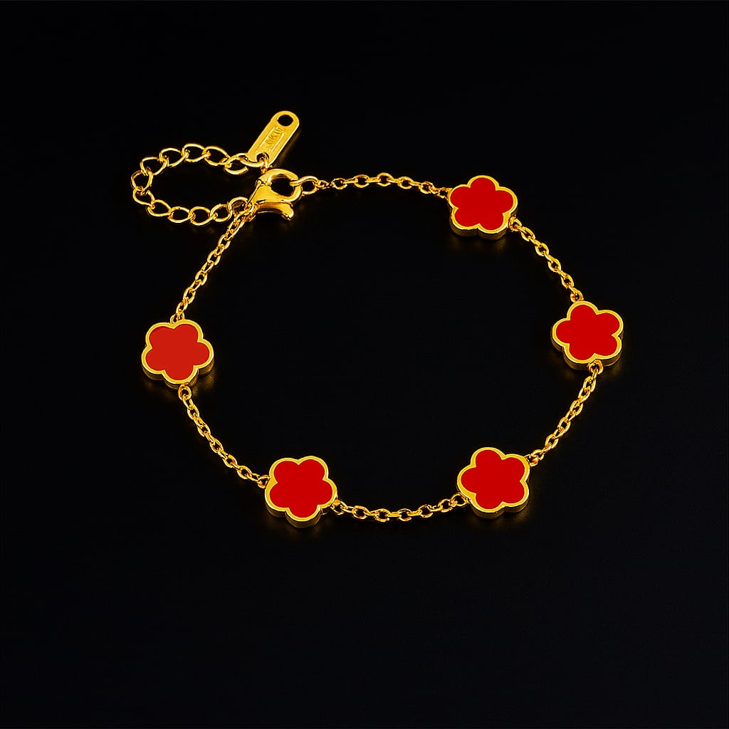 Émeraude Fleur Armband/Set