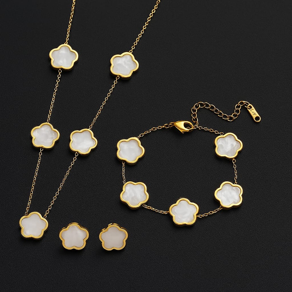 Émeraude Fleur Armband/Set