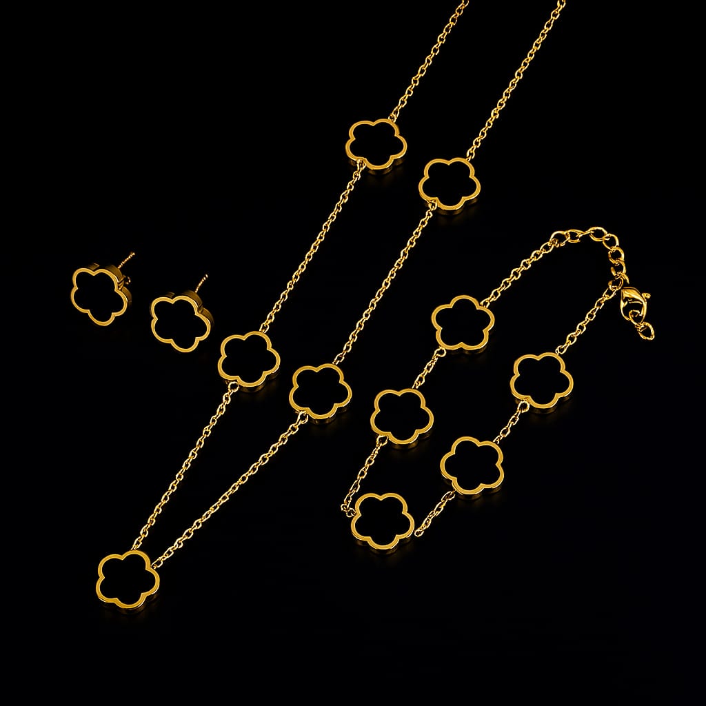 Émeraude Fleur Armband/Set