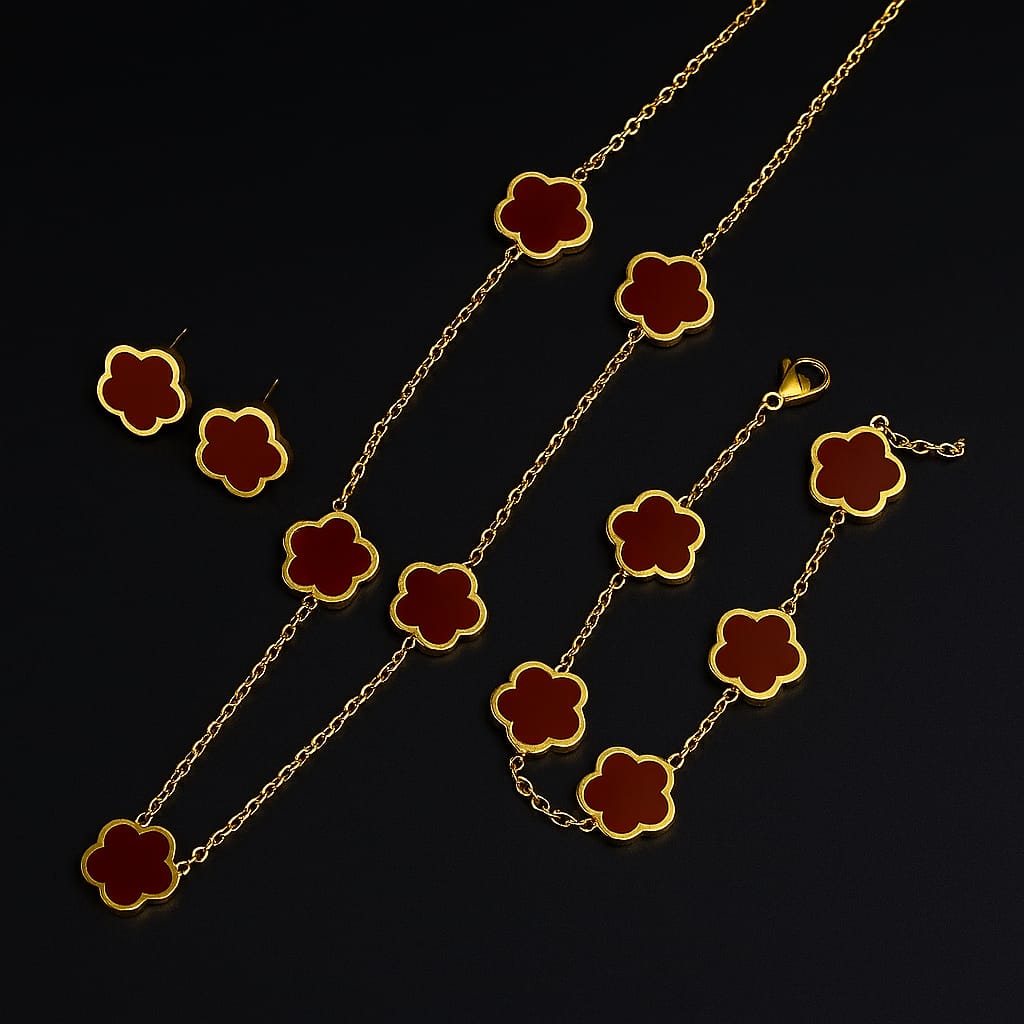 Émeraude Fleur Armband/Set