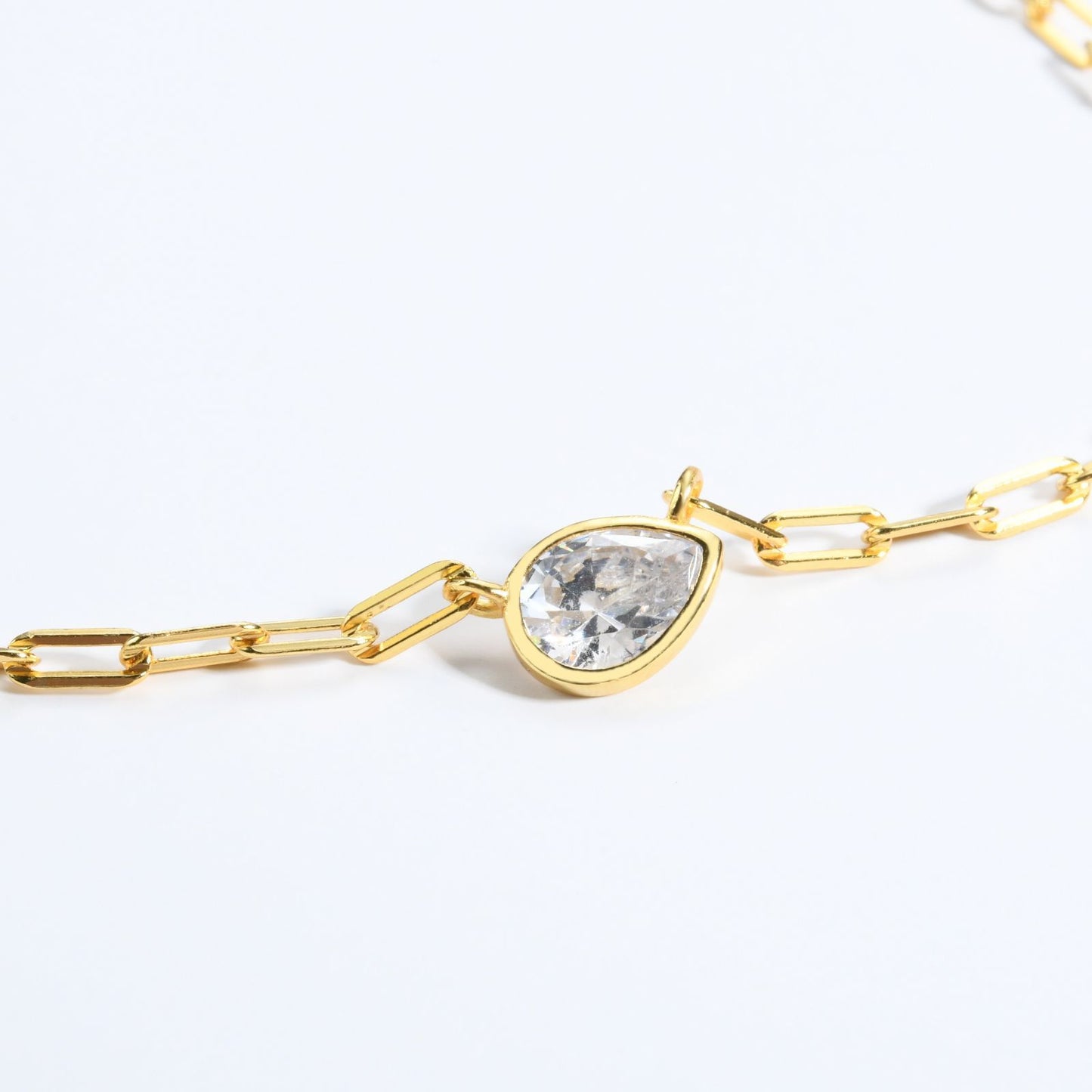 Diamond Tear Halskette S925 silber