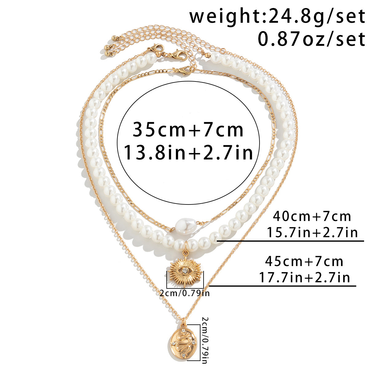 Golden Shore Halsketten-Set