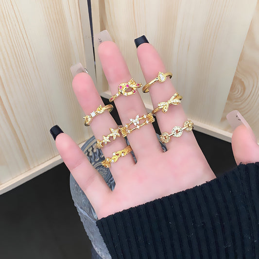 Gold Spark Ringe