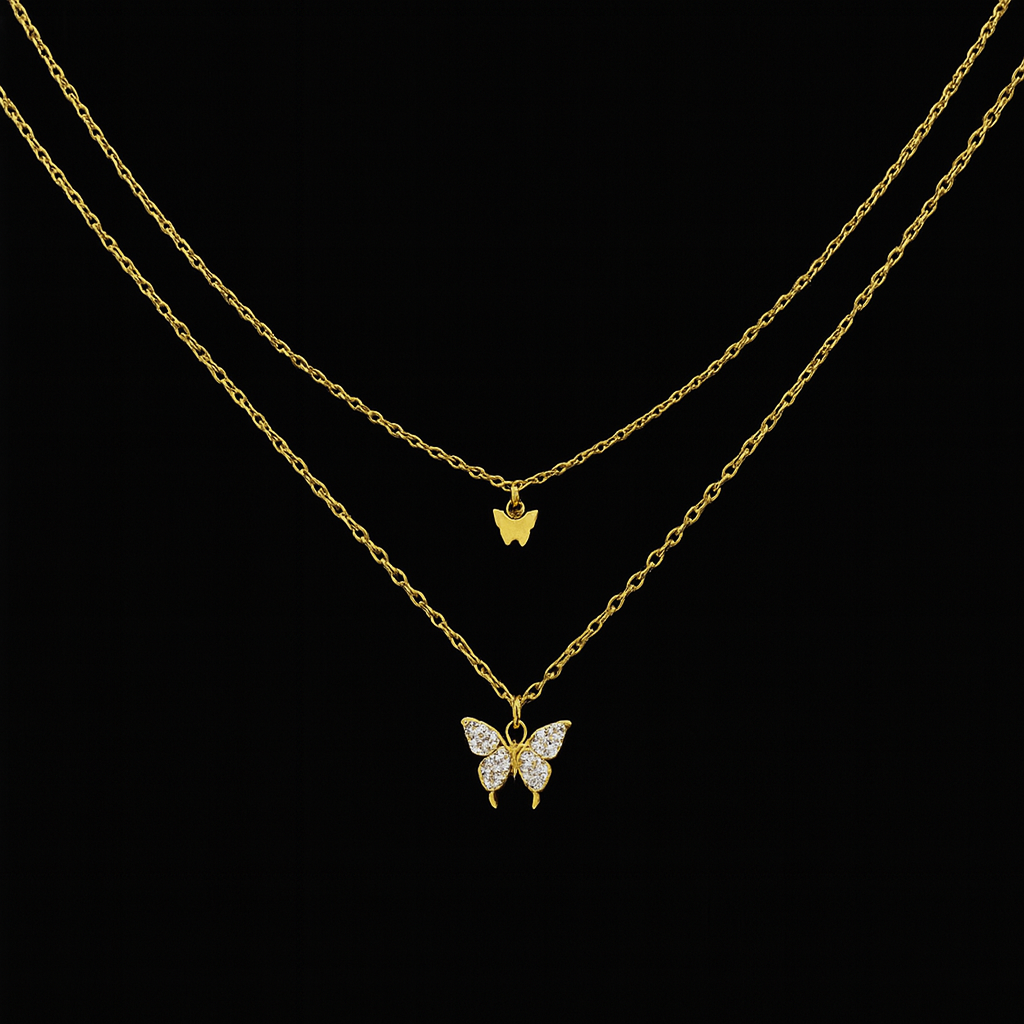 Queen Wings Halsketten Set