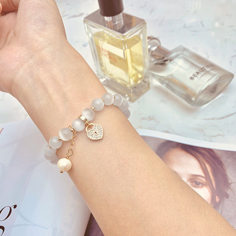 White Opal Armband
