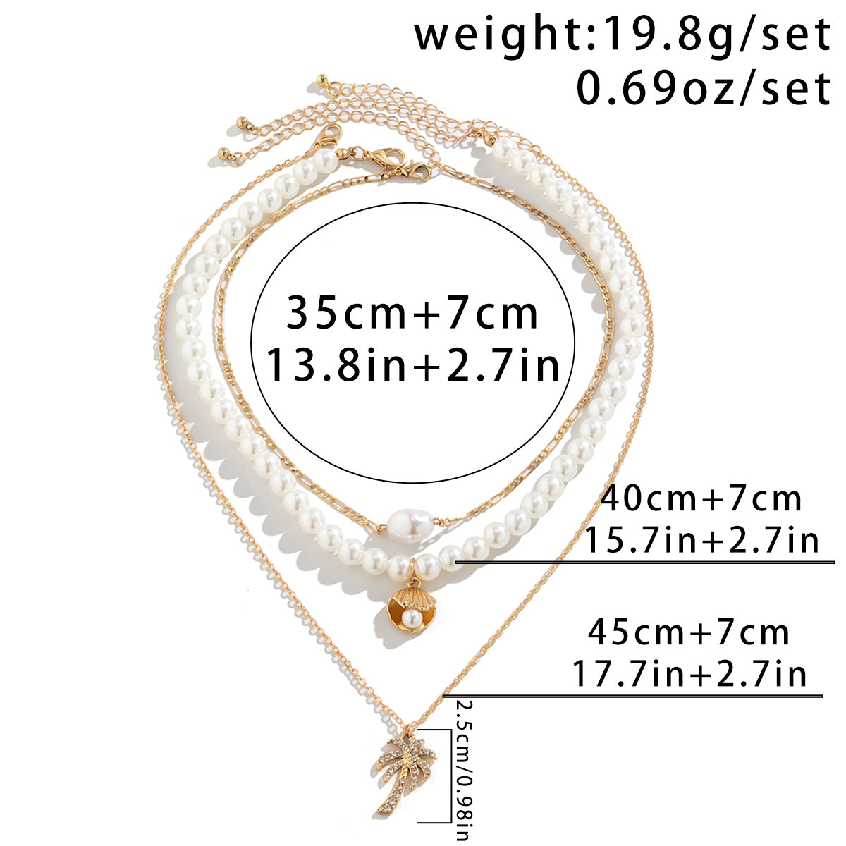 Golden Shore Halsketten-Set