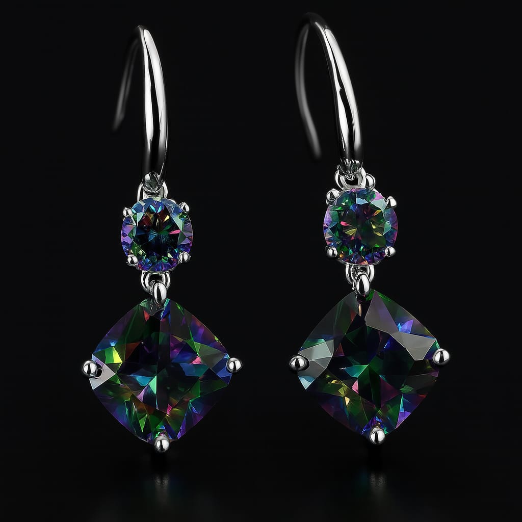 Opal Flame Ohrringe