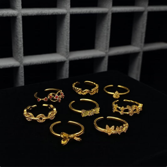 Gold Spark Ringe