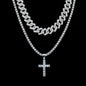Diamond Cuban Halsketten-Set