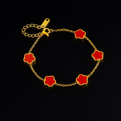 Émeraude Fleur Armband/Set