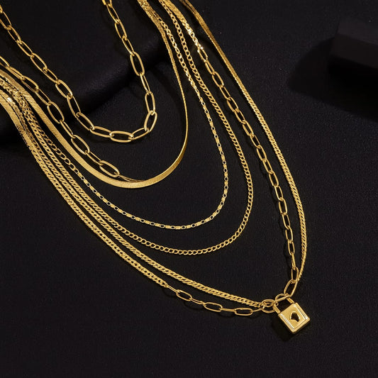 Locked in Gold halsketten-Set