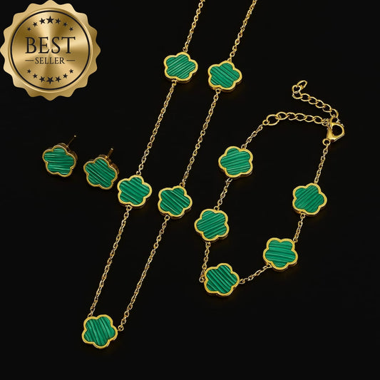 Émeraude Fleur Armband/Set