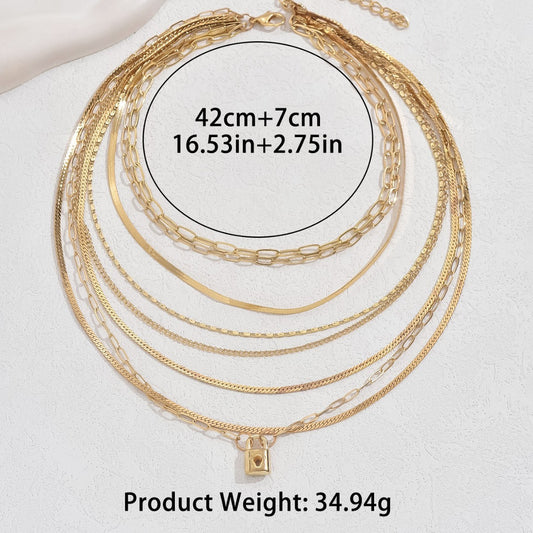 Locked in Gold halsketten-Set
