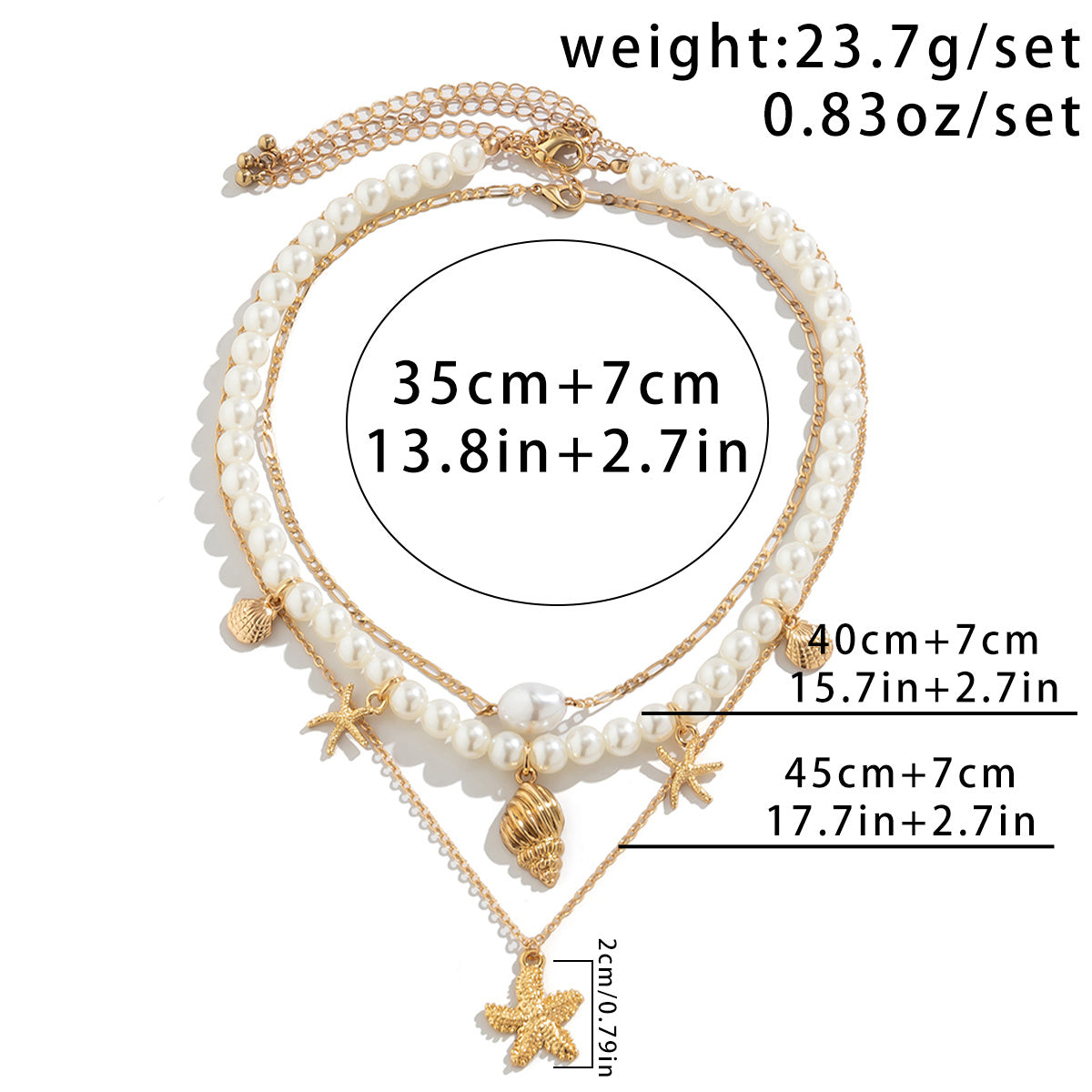 Golden Shore Halsketten-Set