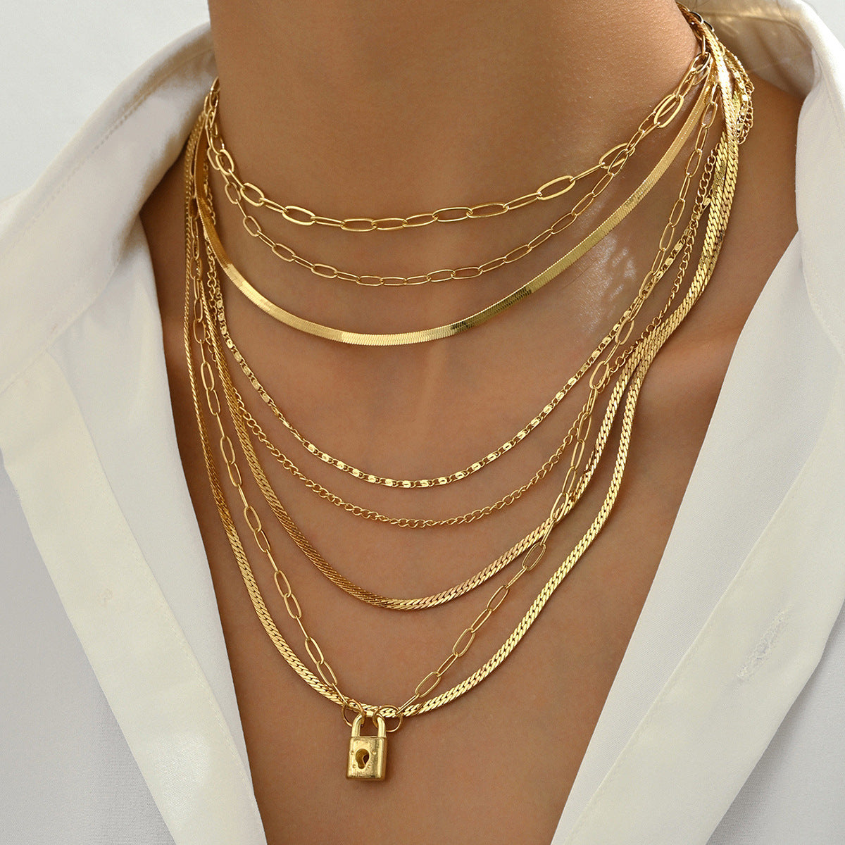 Locked in Gold halsketten-Set